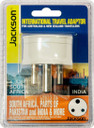 JACKSON Outbound Travel Adaptor. Converts NZ/AUS Plugs for use in South Africa & Parts of India.