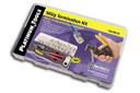 PLATINUM TOOLS 10G Termination Kit. Kit includes: Tele-Titan crimp tool for Cat6A plugs. 100pc Cat6A plugs. Cyclops2 cable jacket stripper. CT-360 external ground crimp tool.