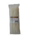 POWERFORCE Cable Tie Natural 250mm x 4.8mm Nylon Pack of 100. Made from U.L. Approved Nylon 6/6 with Flamability Rating of UL 94V-2