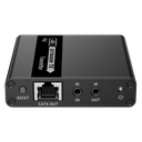 LENKENG HDMI & IR Extender Kit over Cat6/6a/7 up to 4K@30Hz. Zero Latency - Send Signal up to 70m - Built-in 3.5mm Input - IR Passback - HDMI Loop-out - EDID Pass Through. Includes TX & RX. Supports POC