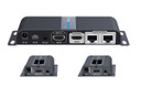 LENKENG 1-In-2-Out 1080P HDMI Extender. 1x HDMI in & 2x RJ45 out. Compatible with CAT6/6a/7 Cables - Transmit up to 40m - Plug & Play - Wall-mountable - Supports EDID - Includes 1x Transmitter & 2x Rx.