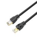 UNITEK 10m CAT7 Black SSTP 26AWG Patch Lead in PVC Jacket. Supports 10 Gigabit Ethernet @ 600Mhz - Gold-Plated Sheilded RJ45 Connectors. RoHS Compliant. Power over Ethernet (PoE) Compatible.