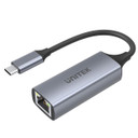 UNITEK USB-C 3.1 to Gigabit Ethernet 5Gbps Aluminum Adapter. Convert USB-C to Gigabit Ethernet (RJ45). Aluminum Housing. IPv4/IPv6 - COE - Wake-on-LAN - Full & Half-duplex - Bus-powered - Plug/Play