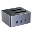UNITEK USB3.0 to Dual SATA HDD Aluminium Docking Station with Offline clone function. Compatible with all 2.5''/3.5'' SATA HDD/SSD with any capacity. Supports SATA III, SATA II & SATA I. Plug & Play. Y-3026