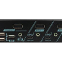 REXTRON 2-Port USB-C KVM Switch. 4K@144 DisplayPort - USB-C 3.2 Gen 2 - Audio Switching - Hotkey Control - HDR10 Support - HDCP 2.2 & HDCP 1.4 - Plug-&-Play - Supports MST.