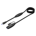 UNITEK 15M USB3.0 Type-A Male to Type-A Female. Built-in USB3.0 Extension Chipset. Plug and Play Data Transfer Speed up to 5Gbps Backward compatible with USB2.0/1.1 *Power Adaptor not Included Y-3003C