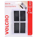 VELCRO Brand 25mm x 50mm Stick on Hook & Loop Pre-Cut 6 Pack Surface Tape. Designed for General Purpose Simple and Mess-Free. Attach Light Weight Items up To 500g.