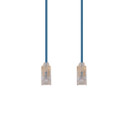 DYNAMIX 2m Cat6A 10G Blue Ultra-Slim Component Level UTP Patch Lead (30AWG) with RJ45 Unshielded Gold Plated Connectors. Supports PoE IEEE 802.3af (15.4W).