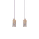 DYNAMIX 2m Cat6A 10G White Ultra-Slim Component Level UTP Patch Lead (30AWG) with RJ45 Unshielded Gold Plated Connectors. Supports PoE IEEE 802.3af (15.4W).