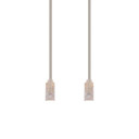 DYNAMIX 0.25m Cat6A 10G Beige Ultra-Slim Component Level UTP Patch Lead (30AWG) with RJ45 Unshielded Gold Plated Connectors. Supports PoE IEEE 802.3af (15.4W).