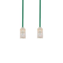 DYNAMIX 0.5m Cat6A 10G Green Ultra-Slim Component Level UTP Patch Lead (30AWG) with RJ45 Unshielded Gold Plated Connectors. Supports PoE IEEE 802.3af (15.4W).