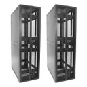 DYNAMIX 45RU Seismic Cabinet 1000mm deep (600 x 1000 x 2133mm) Fully welded. Dual pantry style Front/ Rear mesh doors. Telcordia GR-63- Issue 4 Standard. Includes 25x cage nuts. Black Colour.