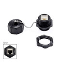 DYNAMIX IP67 Rated Cat6 Shielded Joiner with Dust Cap.