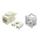 DYNAMIX Cat6 180 Unshielded Keystone Jack with Keystone to PDL600 Series. Compatible Modular Clip. Colour White