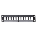 DYNAMIX 10'' 12 Port Unloaded Keystone Panel