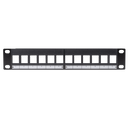 DYNAMIX 10'' 12 Port Unloaded Keystone Panel
