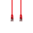 DYNAMIX 0.75m Cat6A S/FTP Red Slimline Shielded 10G Patch Lead. 26AWG (Cat6 Augmented) 500MHz with Gold Plate Connectors.