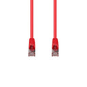 DYNAMIX 10m Cat6A S/FTP Red Slimline Shielded 10G Patch Lead. 26AWG (Cat6 Augmented) 500MHz with Gold Plate Connectors.