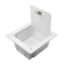 DYNAMIX Recessed Entertainment Box Delivering AV, data & power in Wall connectivity. Supplied with Optional Lockable Lid. 3x device openings, ABS Moulded Plastic. Dimensions: 210 x 240 x 102mm