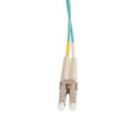 DYNAMIX 75M 50u LC/LC OM3 Fibre Lead (Duplex, Multimode) Aqua LSZH Jacket