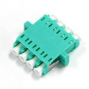 DYNAMIX Fibre LC/LC Quad Multi- mode Joiner, PhBr sleeve OM3, AQUA colour