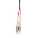 DYNAMIX 0.5M 50u LC/LC OM4 Fibre Lead (Duplex, Multimode) Raspberry Pink LSZH Jacket