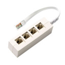 DYNAMIX RJ45 Splitter, Bridged All Pins, 4-Way