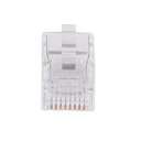 DYNAMIX RJ45 Plug 20pc Bag, 8P8C Modular Plug (Flat, Stranded). 50 micron