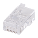 DYNAMIX RJ45 Plug 20pc Bag, 8P8C Modular Plug (Flat, Stranded). 50 micron