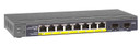 Netgear 8-Port Poe Gigabit Ethernet Smart Switch (Gs110Tp)  Cloud Managed With 8 X Poe+ @ 55W - 2 X 1G Sfp - Desktop