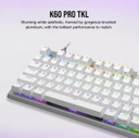 Corsair K60 Pro Tkl Rgb Tenkeyless Optical-Mechanical Gaming Keyboard White