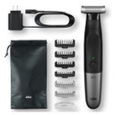 Braun Series X XT5200 Wet & Dry All-In-One Tool w/ 6 Attachments and Travel Pouch – Black/Grey-Metal