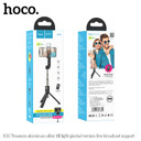 Hoco Premium Selfie Stick w/ Camera Mount  Tripod  LED Light (K15)