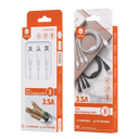 Vipfan 3 in 1 Fast Charge USB Cable - Black (X1)