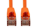 DYNAMIX 1m Cat6A S/FTP Orange Slimline Shielded 10G Patch Lead. 26AWG (Cat6 Augmented) 500MHz with Gold Plate Connectors.