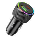 Hoco 38W PD+QC Aluminum Super Fast Car Charger w/ LED Ring Light (NZ14A)