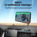 PROMATE SecureGrip 360 Cradleless Magnetic Smartphone Holder. Designed for Dashboard & Windshield. Height Adjustable. Metal Ring Included. 