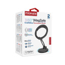PROMATE 360 Cradeless MagSafe Height Adjustable Magnetic Smartphone Mount. Includes Metal Ring. 360 Rotation. Seure Mounting. Perfect for All Phones & Cases. 