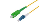DYNAMIX 10M 9u SCAPC/LC Simplex Single Mode G657A1 Bend Insensitive Fibre Lead. Yellow LSZH Jacket   