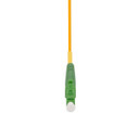 DYNAMIX 1M 9u LCAPC/LCAPC Simplex Single Mode G657A1 Bend Insensitive Fibre Lead. Yellow LSZH Jacket   