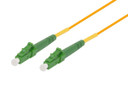 DYNAMIX 1M 9u LCAPC/LCAPC Simplex Single Mode G657A1 Bend Insensitive Fibre Lead. Yellow LSZH Jacket   