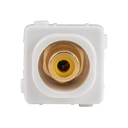 AMDEX Yellow RCA to F Connector. Gold Plated    