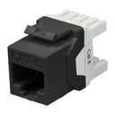 DYNAMIX Cat6 UTP Keystone RJ45 Jack for 110 Face Plate. T568A/B Wiring. 180 Jack. Colour Black.   