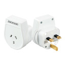 JACKSON Slim Outbound Travel Adaptor for use in UK/Hong Kong. 3-Pin NZ/AUS Plugs.   