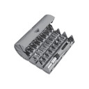 PROMATE 126-Pieces Cylindrical DIY Magnetic Foldable Screwdriver Kit. Ergonomic Anti-Slip Screwdriver Handle, 120pcs CRV Steel Screwdriver Bits, Magnetic Screwdriver Tip.