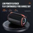 Vipfan 15W Bluetooth Speaker W/ Led Ring Light, Ipx6 Waterproof (Bs07)