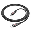Hoco 27W Nylon Braided Metallic Usb Cable - Lightning To Type C (U133)
