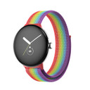 Google Pixel Watch      Nylon Strap   Rainbow