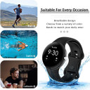 Google Pixel Watch      Silicone Strap   Black