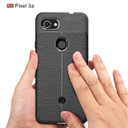Google Pixel 3a      Leather Texture Case    Black